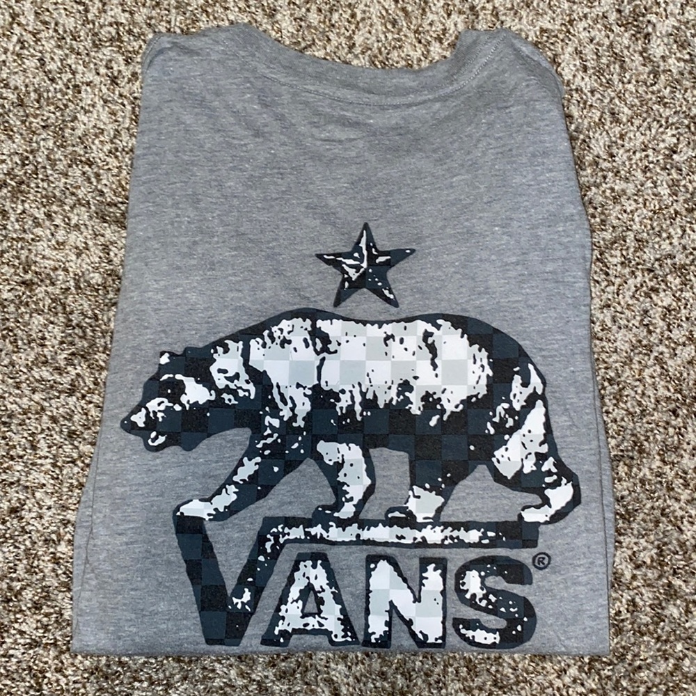 Boys vans gray long sleeve t-shirt